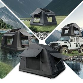 Portable Amphibious Inflatable Tent For Camping Foldable Offroad Roof Top Tent Floating Tent (With Ladder, Black) Portable Amphibious Inflatable Tent For Camping Foldable Offroad Roof Top Tent Floating Tent (With Ladder, Black)
